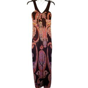Alyn Paige Paisley Maxi Dress Size Small